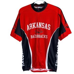 Arkansas Razorbacks Cycling Jersey Mens XL 3/4 Zip Adrenaline Promotions NEW